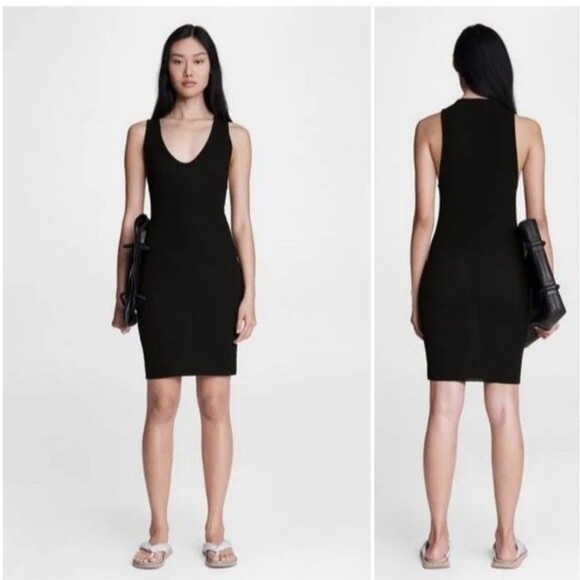Rag And Bone Zoe Deep Vee Mini Dress XS - Picture 1 of 9
